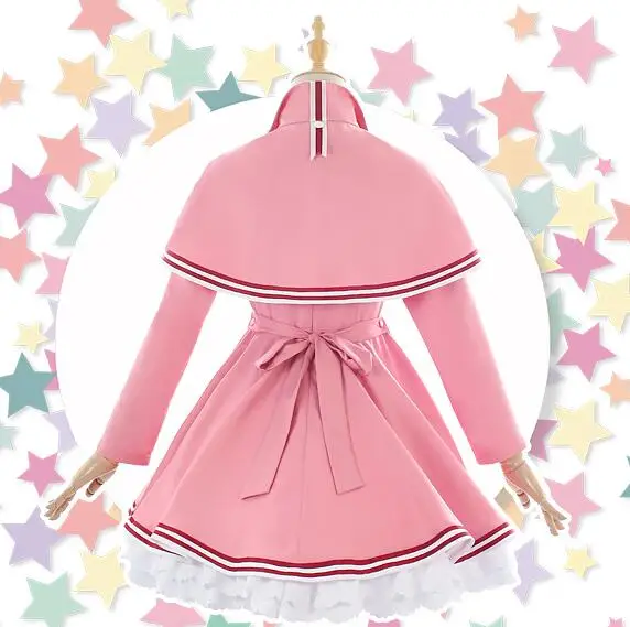 

Cosplay Japanese anime Card Captor Sakura CLEAR CARD KINOMOTO SAKURA New cover combat uniform Cos Clothes