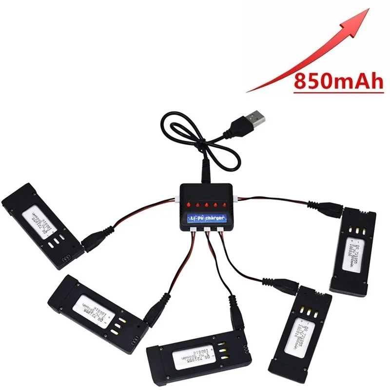 Обновленный аккумулятор Lipo 800 мАч 3 7 в с зарядным устройством для E58 JY019 S168