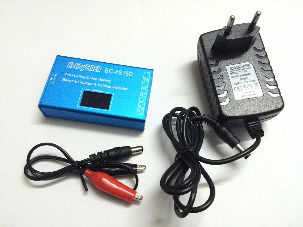 BC-4S15D литиевая батарея Lipo баланс зарядное устройство с дисплеем напряжения 1500mA для 2s 3s 4S RC FPV Квадрокоптер рама Дрон комплект - Цвет: with Europe plug
