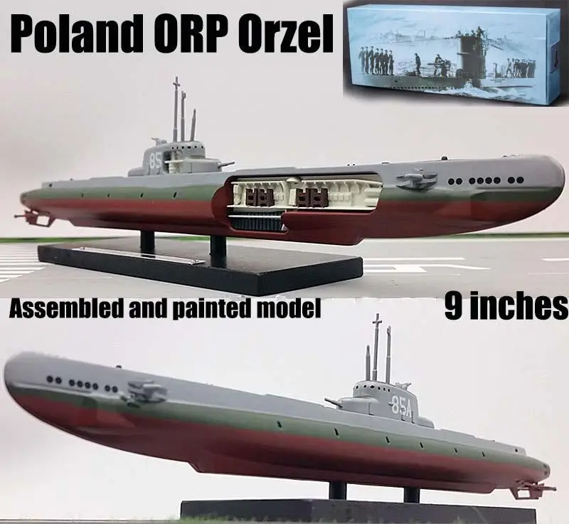 WWII Польша подводная лодка ОРП орзел инцидент 1938 u-лодка 1/350 атласа литьевая |