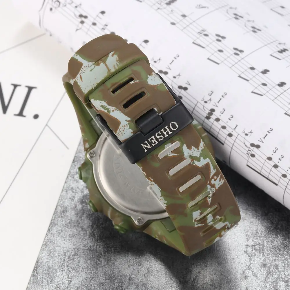 Спортивные Цифровые мужские наручные часы армейские водонепроницаемые