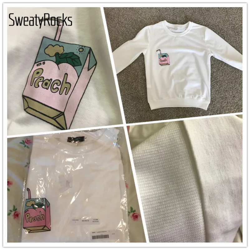 Спортивный Свитшот SweatyRocks с белым рисунком, с заниженным плечом, с длинным рукавом, Повседневная Женская Осенняя Толстовка для активного отдыха