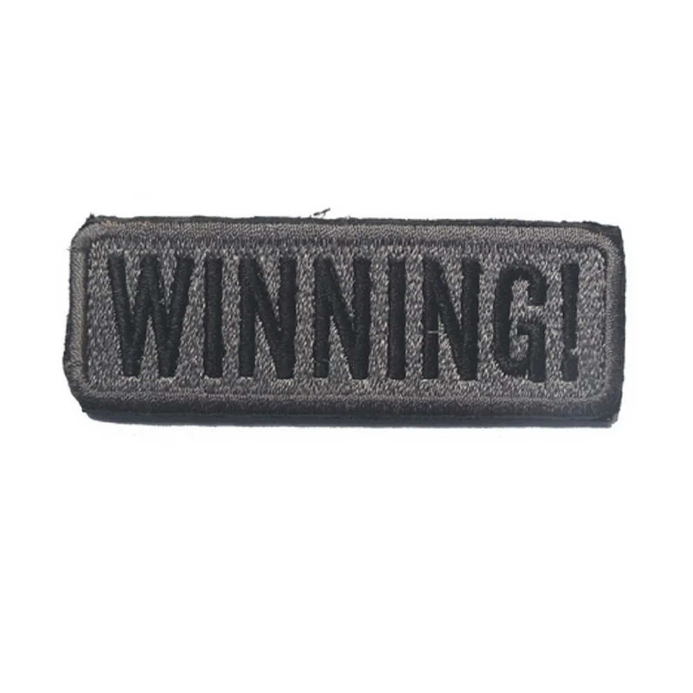 3D Вышивка нашивки победитель патчи ткани патч значки Сделай Сам аппликации для