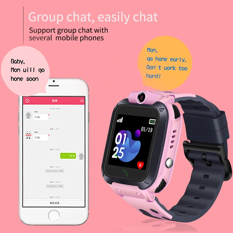 2019 New Smart watch LBS Kid SmartWatches Phone Camera Touch Screen Baby Watch for Children SOS Call Location Finder Locator+Box |