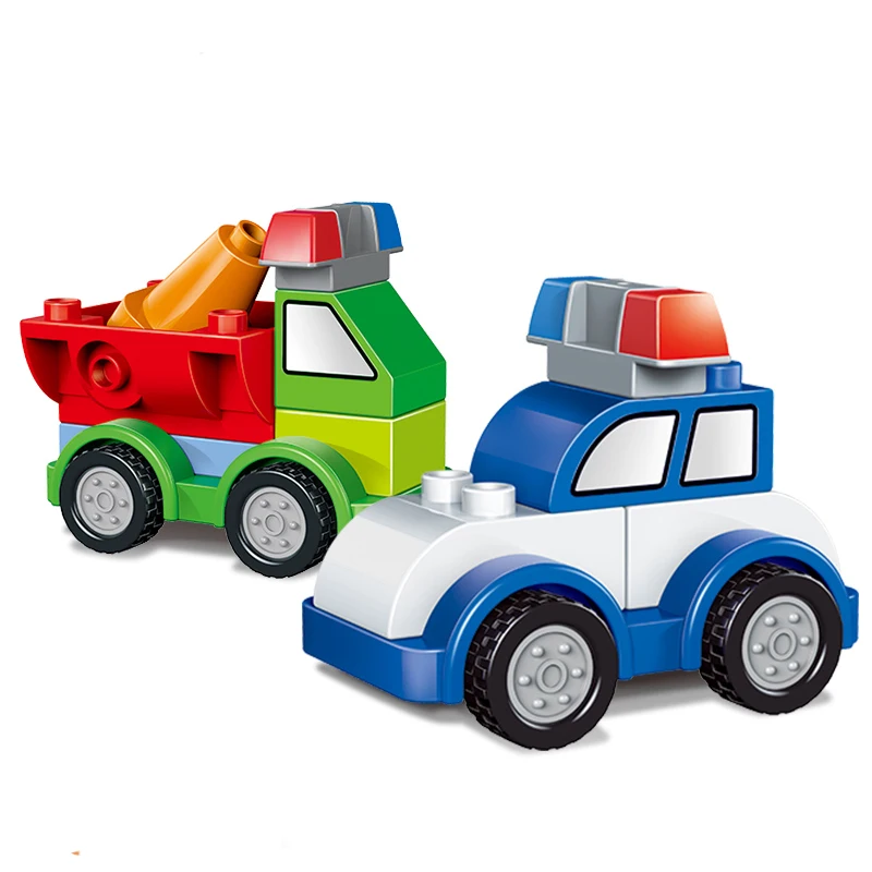 105/52 шт. Duplo автомобили негабаритных штук строительный конструктор Совместимость