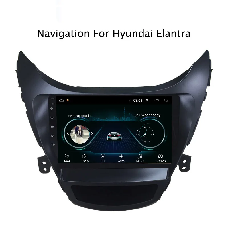 9 &quot2.5D IPS Android 8 1 автомобильный DVD GPS плеер для Hyundai Elantra 2011 2012 2013 2014 Автомобильный