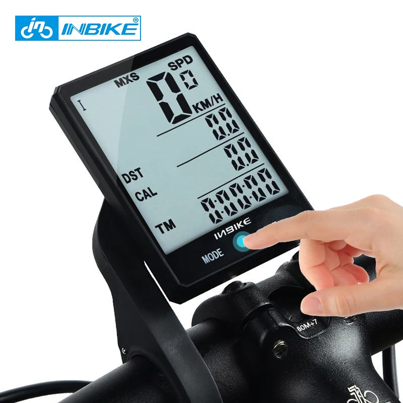 Компьютер для горного велосипеда INBIKE большой экран 2 8 дюйма цифровой спидометр