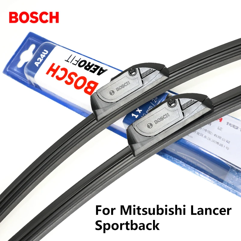 2pieces/set BOSCH Wiper Blades for Mitsubishi Lancer Sportback 24&quot&amp18&quot Fit Hook Arms 2008 2009 2010 2011 2012 2013 | Автомобили