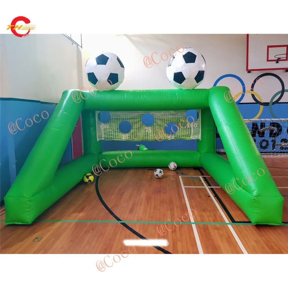 Бесплатная доставка до двери! 4x3 м популярный надувной футбольный мяч цель