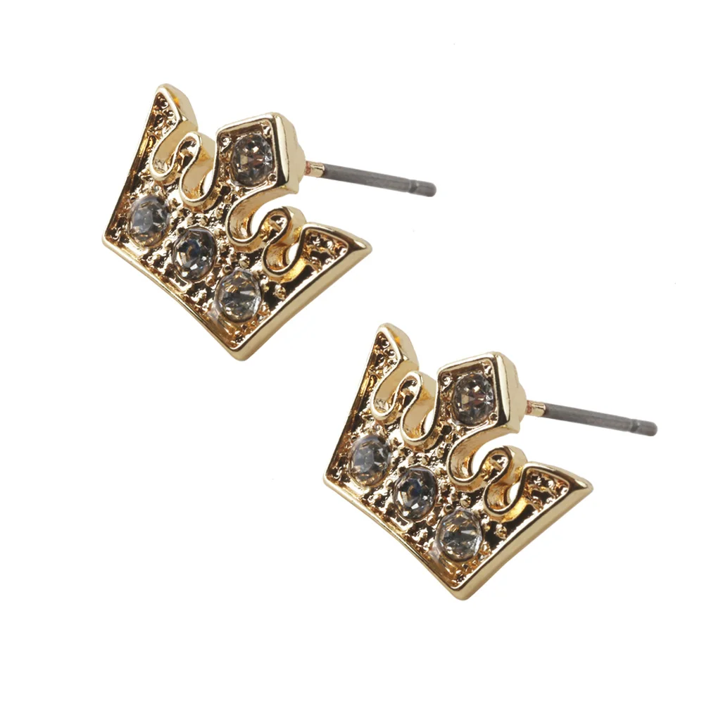 ХИП-ХОП Серьги горный хрусталь серьги женщин зажигания канал стержень уха