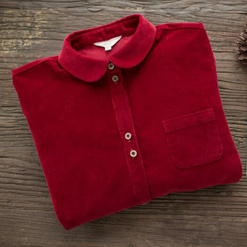 Осень и весна вельвет платье с воротничком для куклы костюмы женщин 100% хлопковое