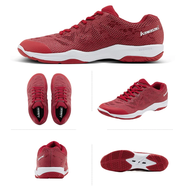 Kawasaki обувь для бадминтона для мужчин Zapatillas Deportivas высокие эластичные износостойкие дышащие кроссовки Легкая спортивная обувь K-357D