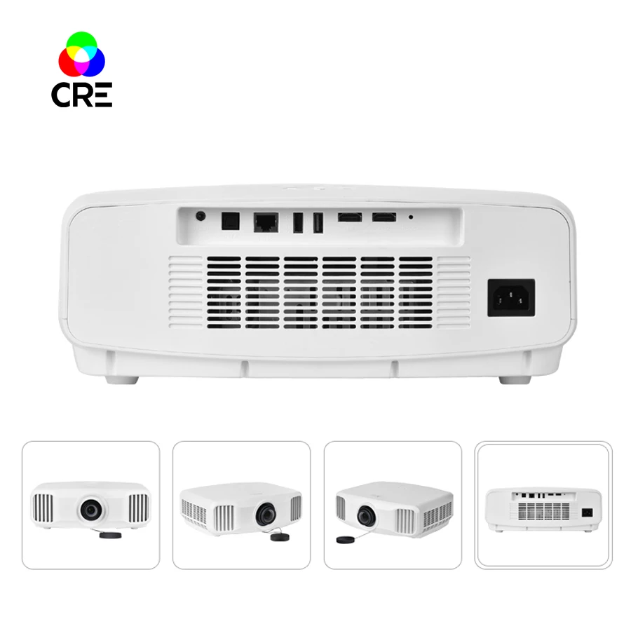 Высокое качество CRE X8000 Full HD 1920*1200 P 3LCD 3D светодиодный Wi-Fi домашний проектор Поддержка 4 К HDMI Bluetooth смартфон Android 5.1