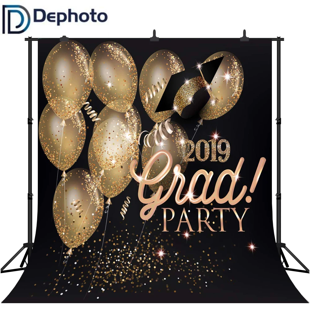 DePhoto Выпускной вечерние фон класса 2019 для фотосъемки с изображением Поздравляю