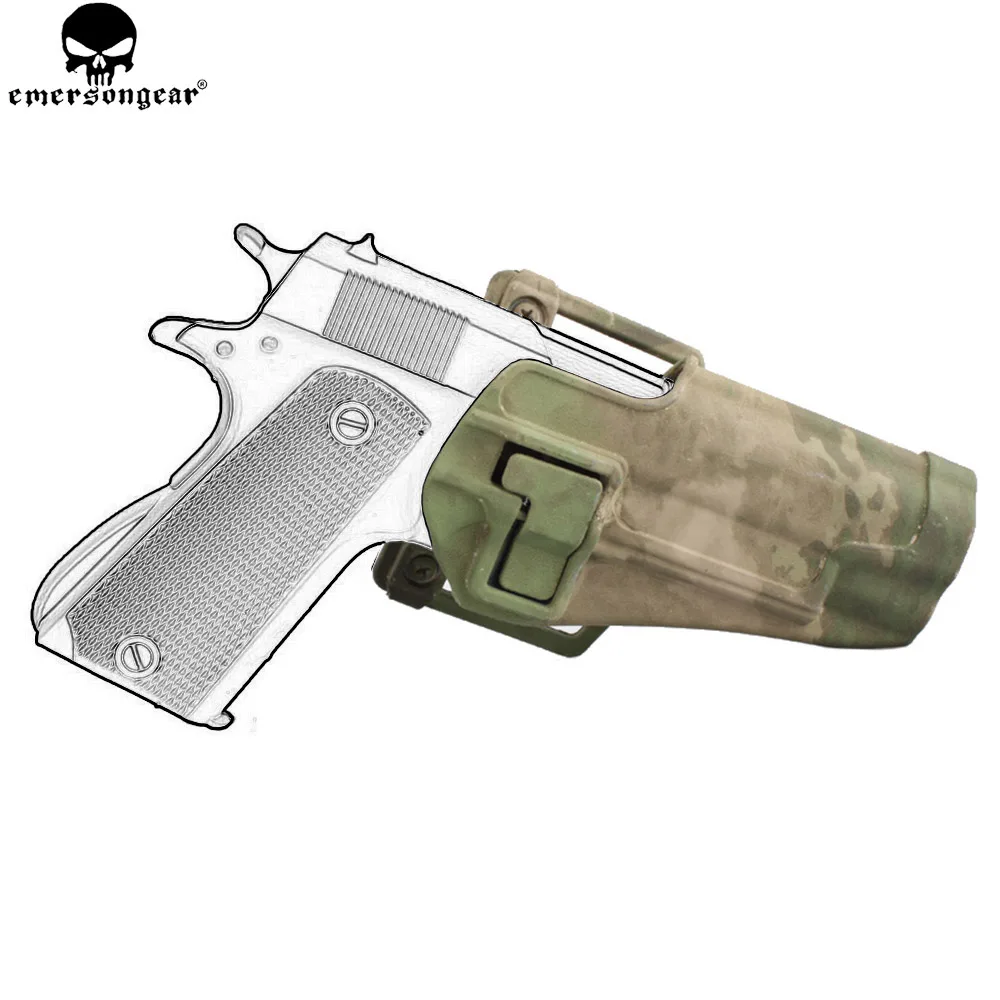 

EMERSONGEAR быстро кобура для пистолета 1911 пластиковая кобура журнал сумка Тактическая Охота страйкбол 1911 кобура Мультикам EM6096
