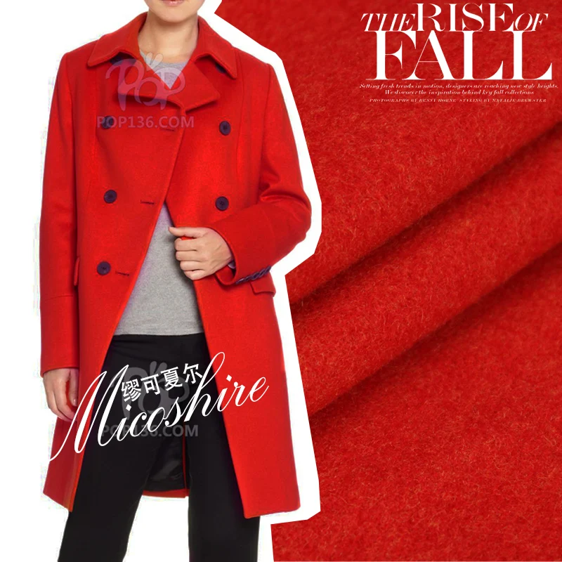 Модная шерстяная одежда фланель Orange верхняя ткань для осени и зимы|fabric fashion|fashion