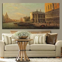 classic city venice seascape oil landscape painting print on canvas retro wall art picture for living room sofa cuadros decor