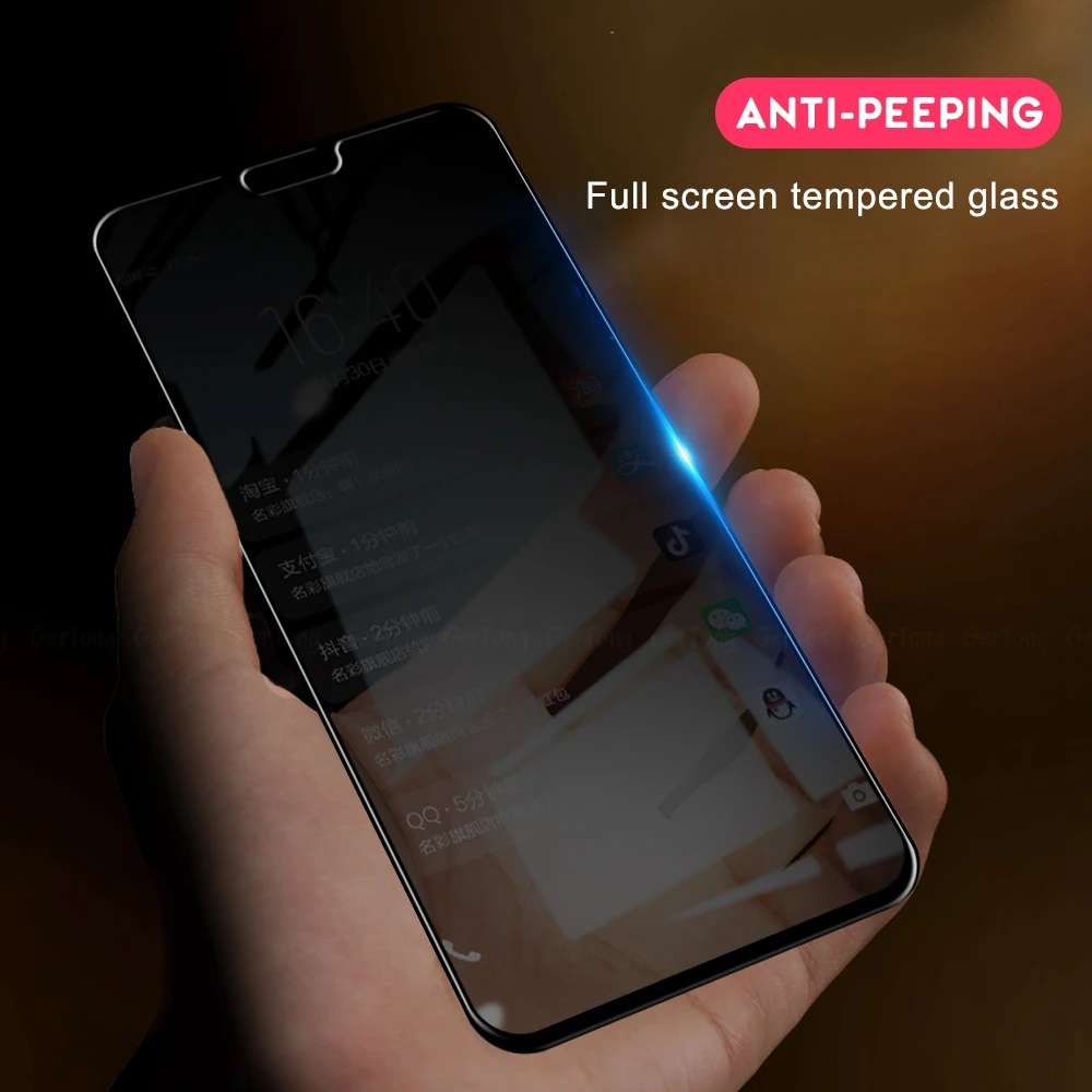 Закаленное стекло против конфиденциальности для huawei P20 Pro Nova3e mate 20 10 P30 Lite, Защитная пленка для Honor View 20 8X10 HD