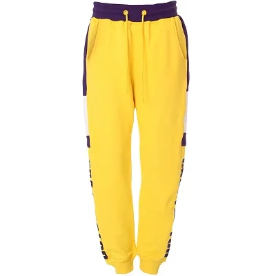 Pants Танцевальные костюмы в стиле хип-хоп с коротким рукавом, желтые штаны с принтом, Одежда для танцев с круглым вырезом, костюм для сцены, комплект одежды DT687 - Цвет: Pants