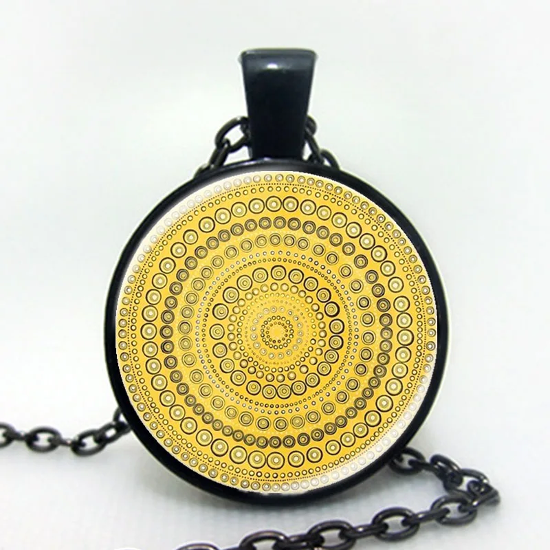1 шт. разноцветная стеклянная подвеска в виде цветка Хны|yoga pendant|necklace vintagemandala necklace