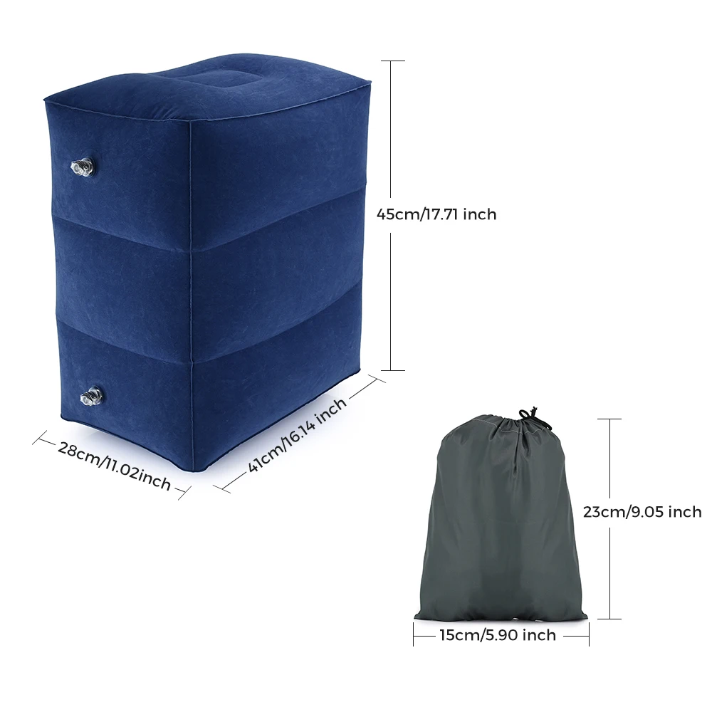 3-слойная дорожная надувная подушка для ног регулируемая высота взрослых поезда