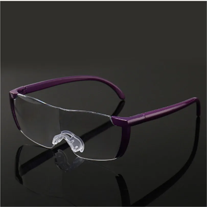 Фото Увеличительное стекло очки для чтения большое видение 250% лупа 1 6 раз увеличение