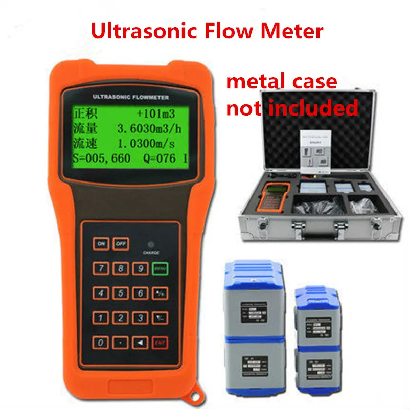 

TUF-2000H-TM-1+TS-2 Ultrasonic Flow Meter Flowmeter TS-2 DN15-DN100 TM-1 DN50-DN1000 Without Package Case