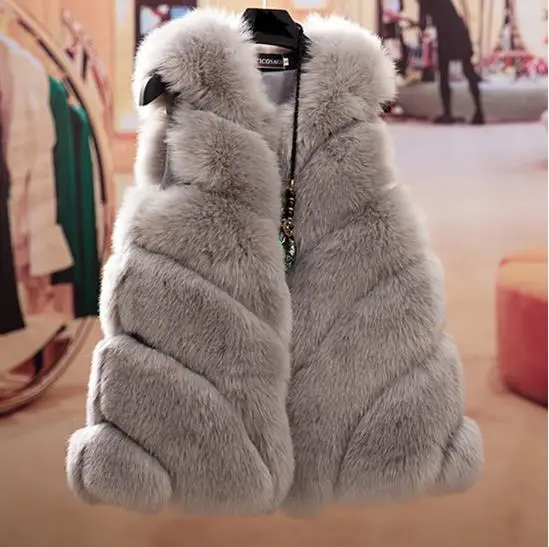 Женское меховое пальто manteau femme hiver меховые жилеты жилетки больших размеров