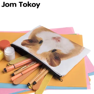 Женская дорожная косметичка Jom Tokoy, квадратная косметичка на молнии с 3D-принтом морской свиньи