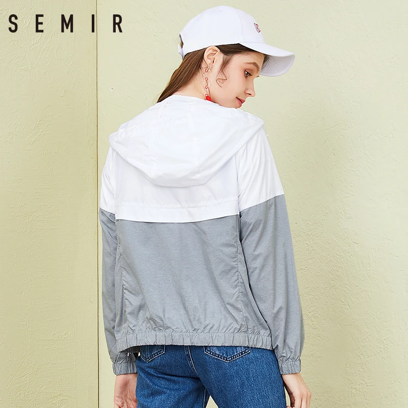 SEMIR весенняя куртка Для женщин одноцветное пальто Jaqueta Feminina Casaco Feminino осень
