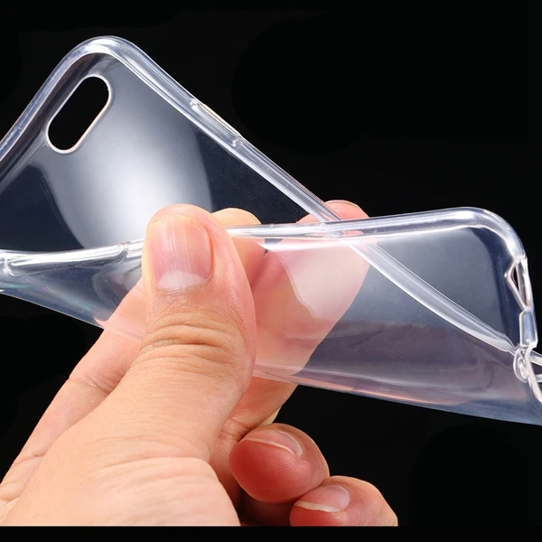 Super Flexible Clear капа Для iphone 6 4.7 Кристалл Простой вернуться чехол Mobile Shell Pure Мягкий