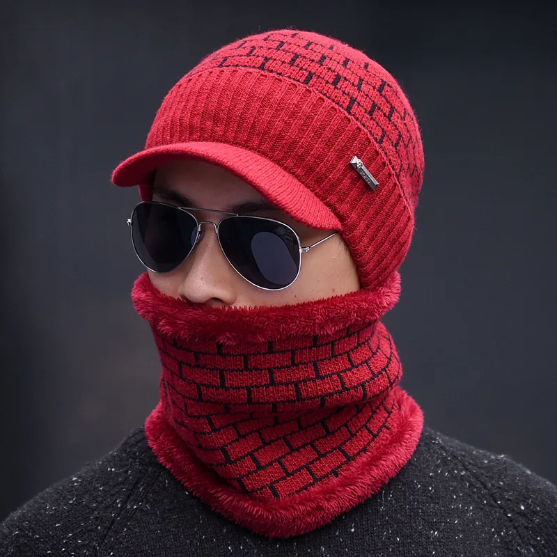 2018 зимние шапки Skullies Beanies бини для мужчин и женщин шерстяной шарф Балаклава маска