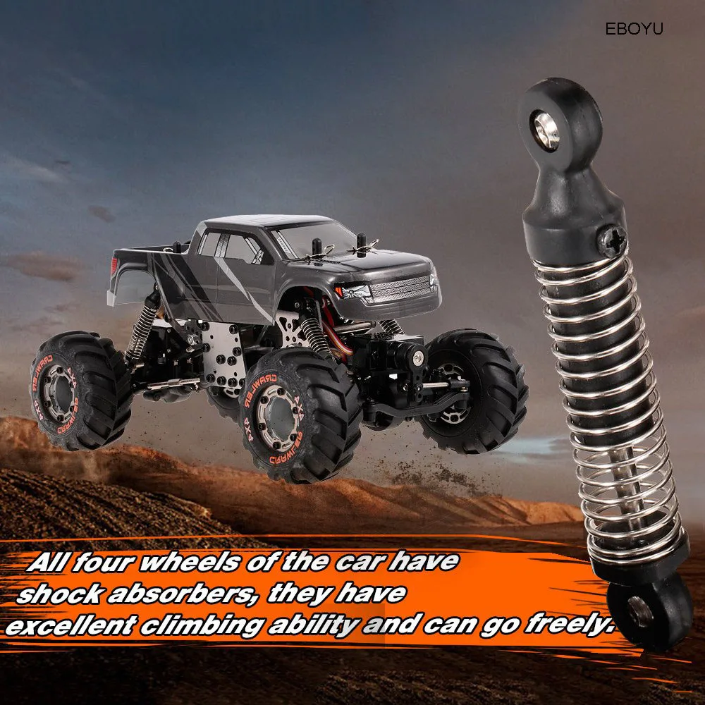 EBOYU 2098B 1:24 2,4 GHz 4WD 4WS Devastator Rock RC Crawler RTR с двойным сервоприводом внедорожный Радиоуправляемый автомобиль RTR-случайный цвет