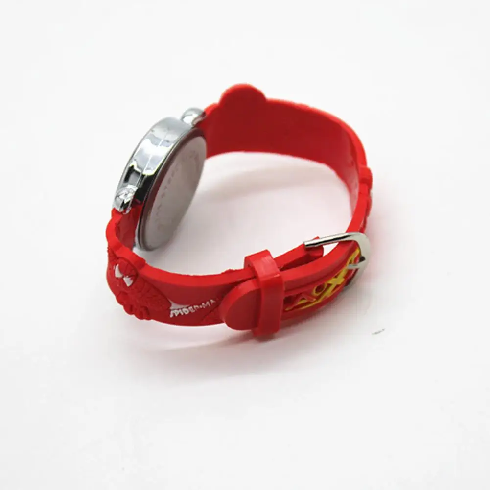 Детские часы с 3D резиновым ремешком и рисунком Человека паука модные детские