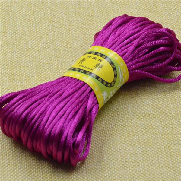 1 20 м/лот ручной работы Diy веревка красочный корейский Polyeaster плетеный шнур для Для женщин Цепочки и ожерелья Браслет Главная ремесла украшения веревки - Цвет: 1