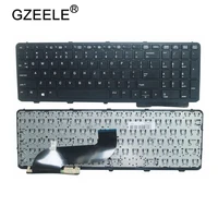 gzeele english new keyboard for hp probook 650 g1 655 g1 us with frame laptop keyboard black 738697 001