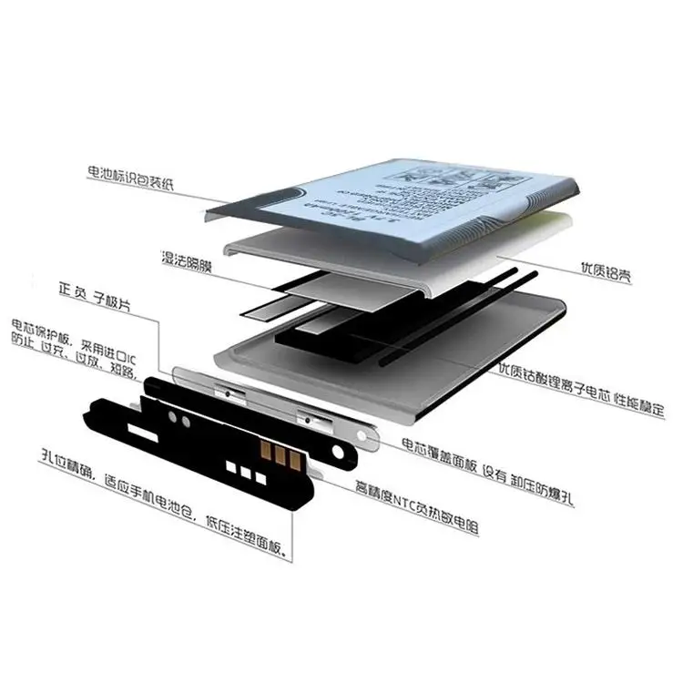 Подходит для BL 5C батареи 3 7 в большой емкости SAST card speaker radio 5B general electric board|Цифровые
