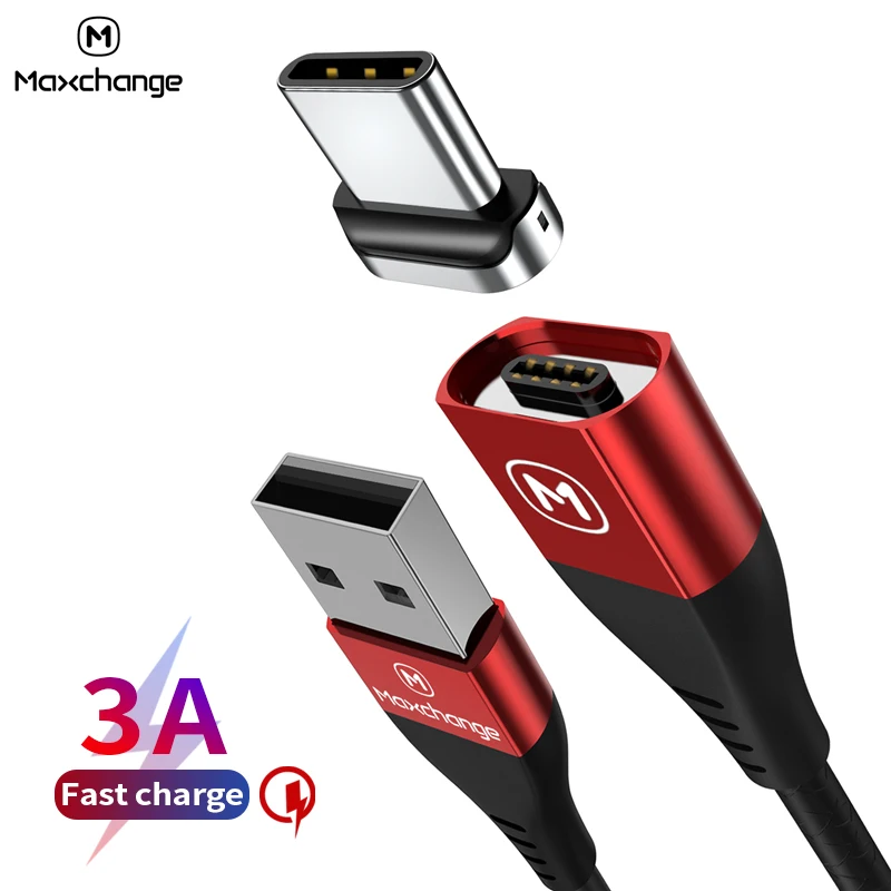 Magnetic Type C USB Cable For Samsung Galaxy S9 S8 Type-C USB-C Cables Fast Charging Data Huawei Mate 20Pro Xiaomi 8 | Мобильные