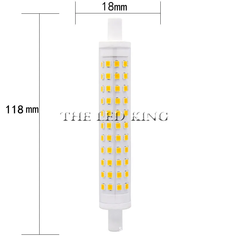 Новый светодиодный светильник R7S 12 Вт 15 SMD 2835 78 мм 118 лампа AC90 260V заменить