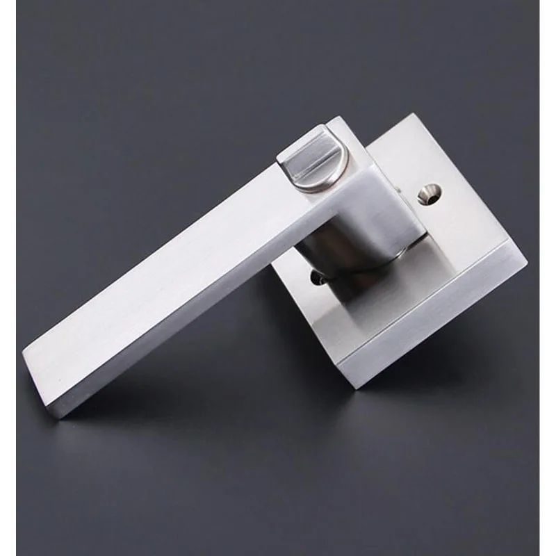 Защитный дверной замок с ключом безопасный сатиновые никелевые дверные ручки