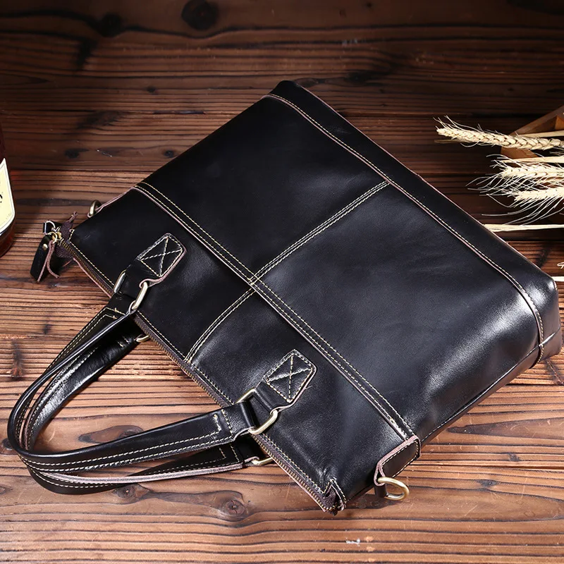 Cowhide Genuine Leather Men Casual Laptop Handbag 2017 Crossbody Male Bag Business Briefcase Shoulder Messenger Travel | Багаж и сумки