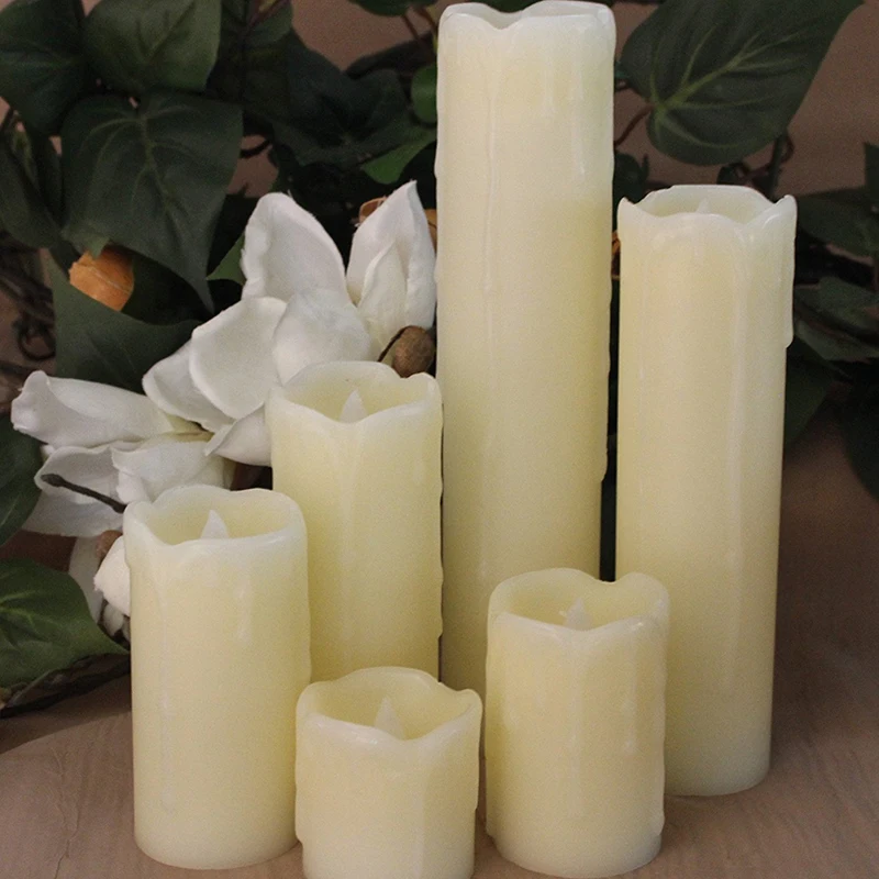 Романтичный светодиодный светильник в форме свечи работающий от батарейки ААА