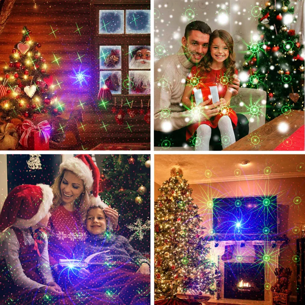 Mini Portable Laser 8 RGB Patterns Cordless Laser Projector Rechargeable Stage Light Disco DJ Bar Club Party Xmas Laser Show