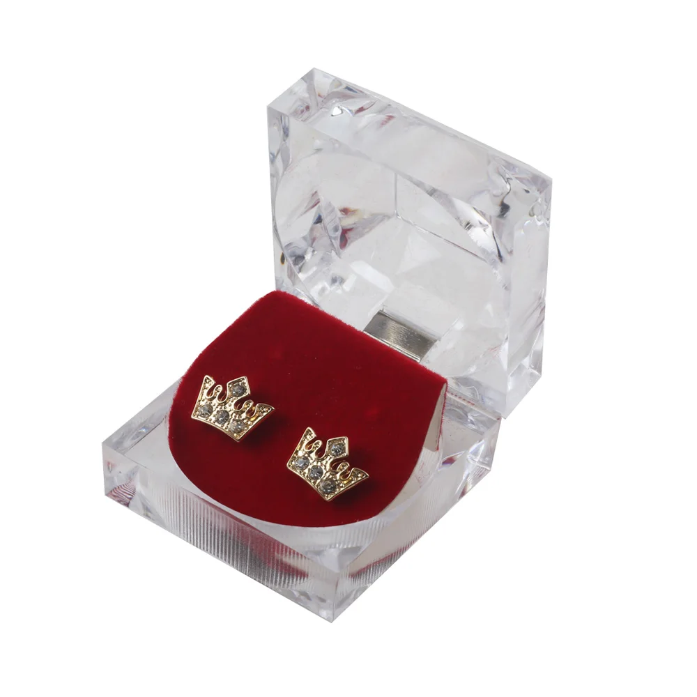 ХИП-ХОП Серьги горный хрусталь серьги женщин зажигания канал стержень уха