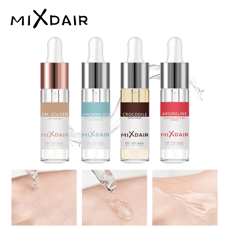 MIXDAIR Сыворотка для лица с гиалуроновой кислотой 24K Золотая эссенция витамин Е с коллагеновая эссенция увлажняющая маска для ухода за кожей лица