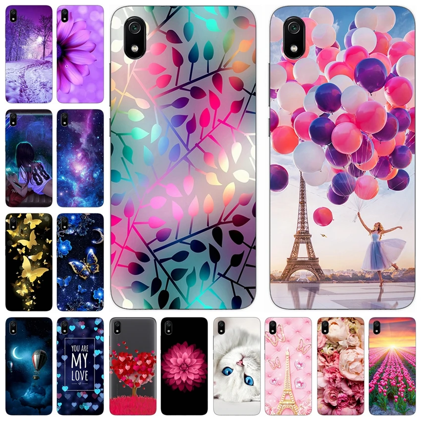 TPU For Coque Xiaomi Redmi 7A 5.45&quot Silicone Cases on Cover Case Phone back Xiomi Bumper Capa |