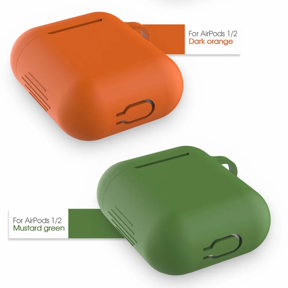 Силиконовый мягкий Bluetooth беспроводной чехол для наушников s для AirPods 2 защитный чехол Аксессуары для Apple Airpods2 чехол для зарядки