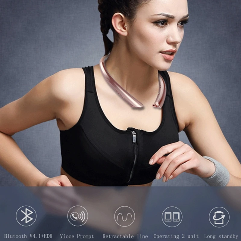 HWS916 мягкие Висячие Bluetooth наушники CSR4.1 с микрофоном Кнопка JOG голосовые подсказки