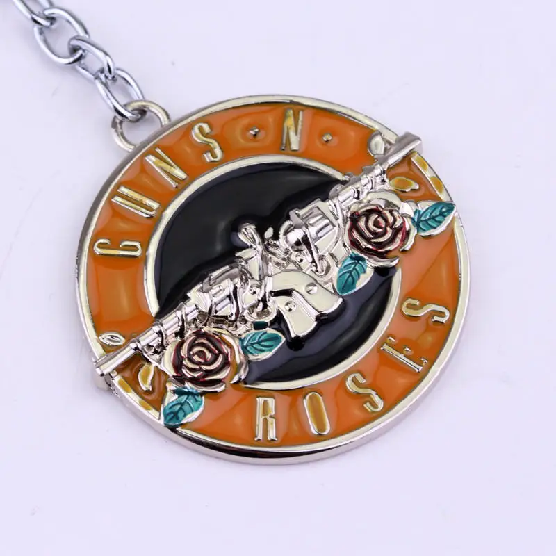 Мода музыкальная группа НРГ Пистолеты n' Roses брелок металлический Брелоки для