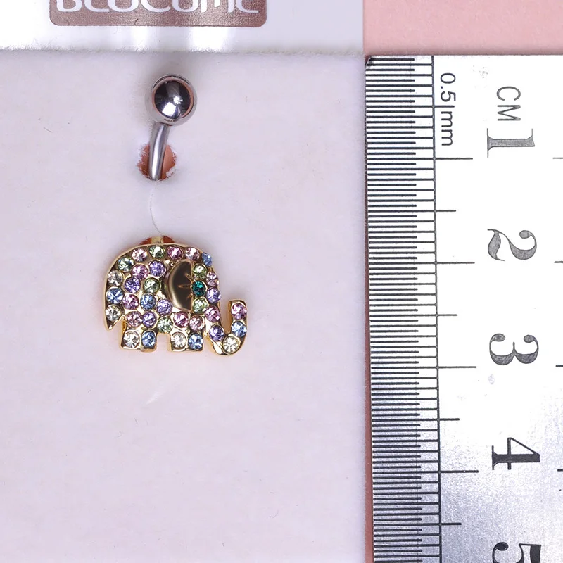 Эффектные маленькие пирсинг слона пупка кольца сексуальные ювелирные изделия